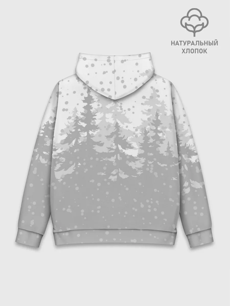 Худи мужской база хлопок / Тигр с подарками