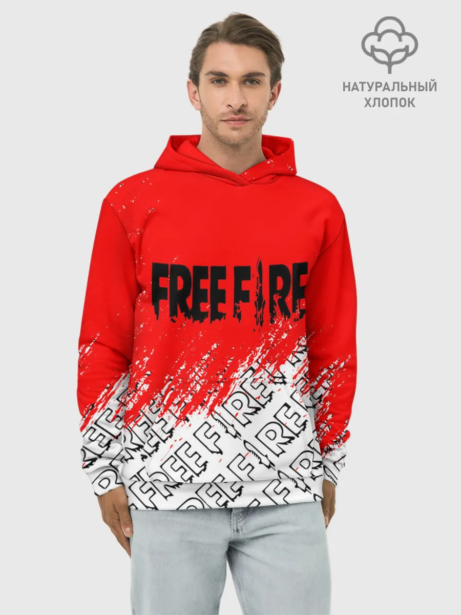 Худи мужской база хлопок / фри фаер | День Booyah,