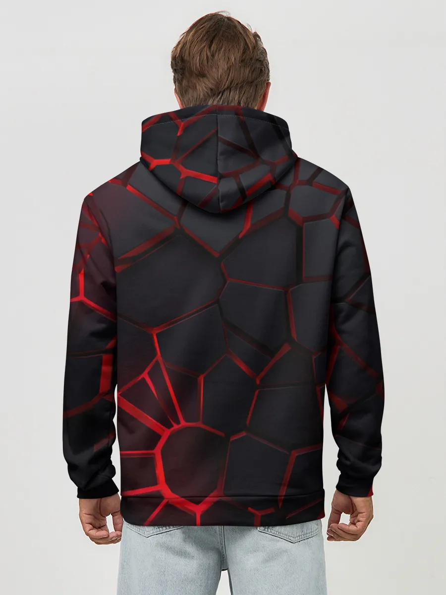 Худи мужской база хлопок / Тойота 3D плиты с подсветкой