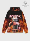 Худи мужской база хлопок / ROBLOX FIRE | РОБЛОКС ОГОНЬ | ПОЖАРНЫЙ