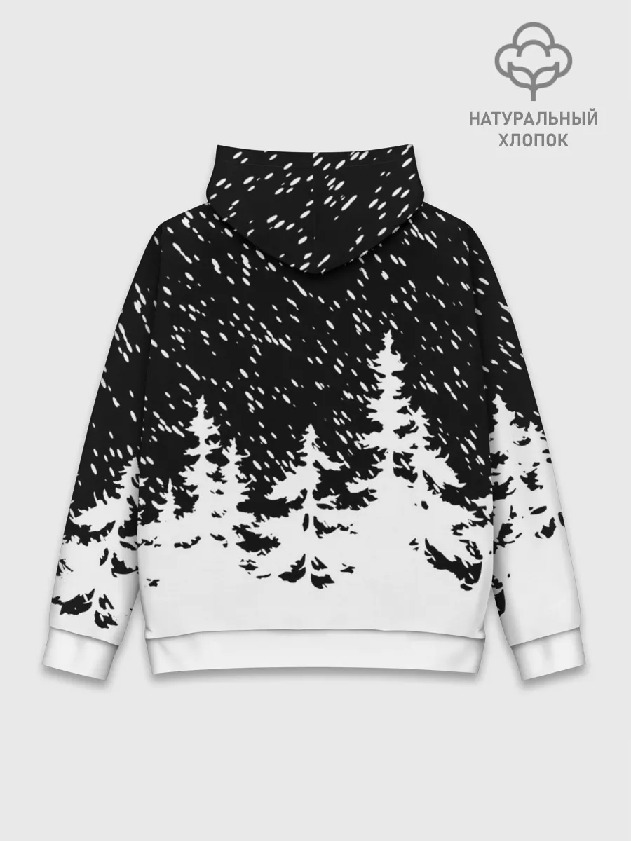 Худи мужской база хлопок / Тигр в красном