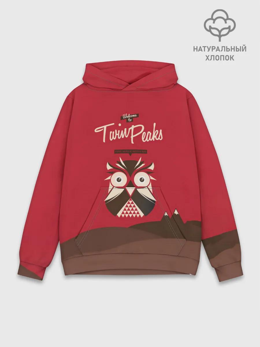 Худи мужской база хлопок / FIRE WALK WITH ME Twin Peaks