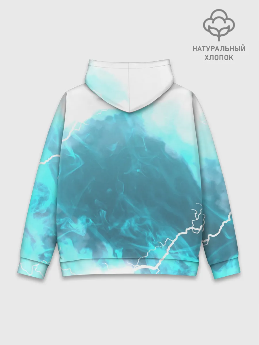 Худи мужской база хлопок / ОХРАНА НА ЧЕКУ | ТРЕУГОЛЬНИК