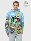 Худи мужской база хлопок / Toca Boca | Тока бока Рита, Зик, Нари, Леон