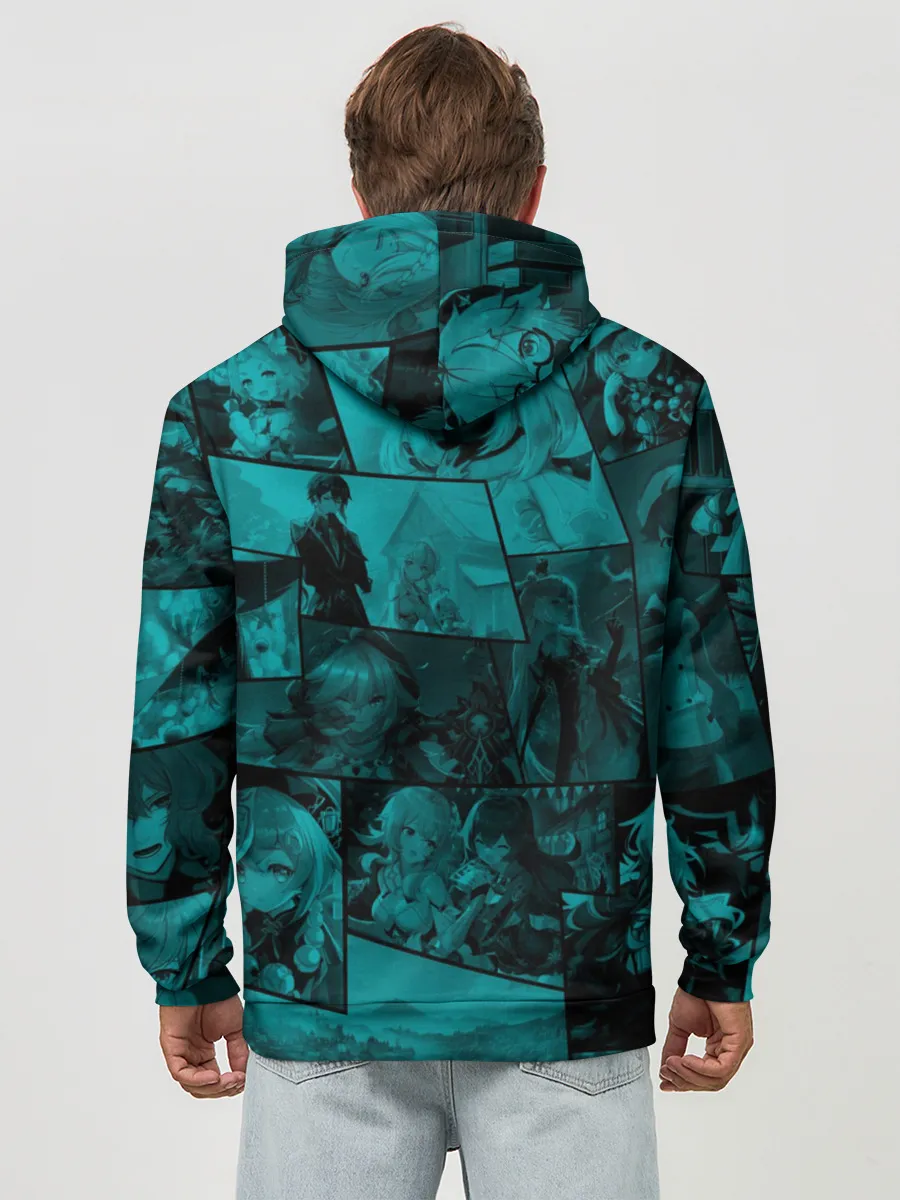 Худи мужской база хлопок / Чжун Ли , Genshin Impact