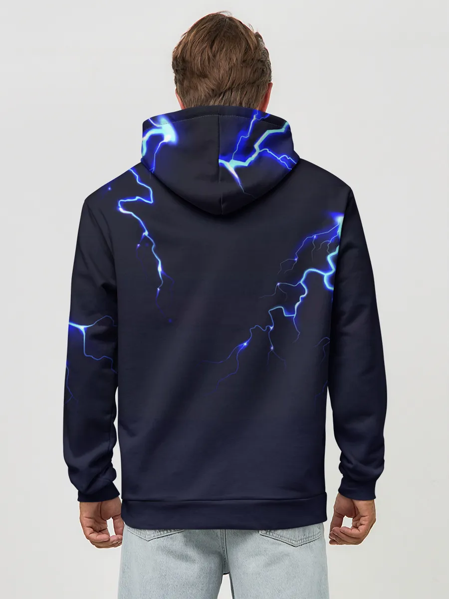 Худи мужской база хлопок / BMW разряд молнии.