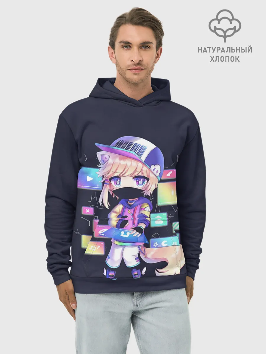 Худи мужской база хлопок / DJ Males Buns