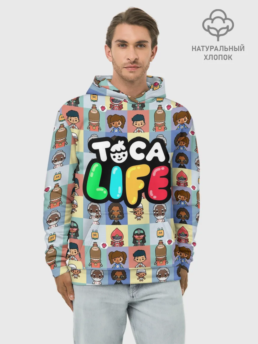 Худи мужской база хлопок / Toca Boca characters | Тока бока персонажи