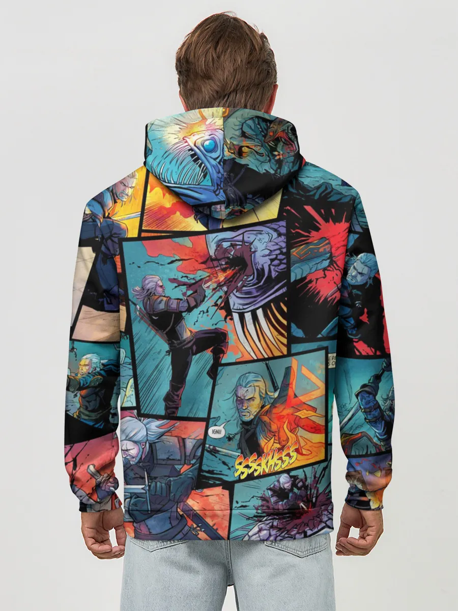 Худи мужской база хлопок / Ведьмак / The Witcher