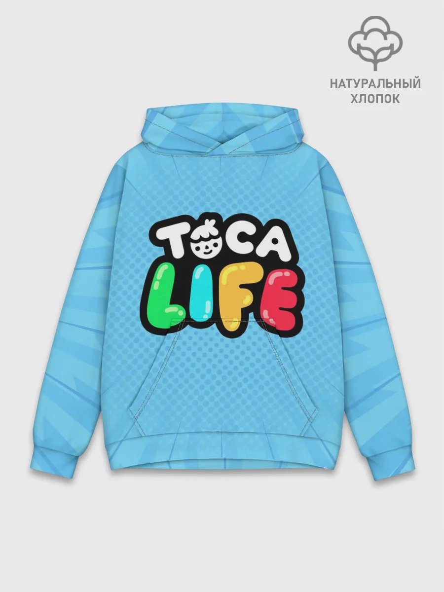 Худи мужской база хлопок / Toca Boca logo | Тока Бока логотип