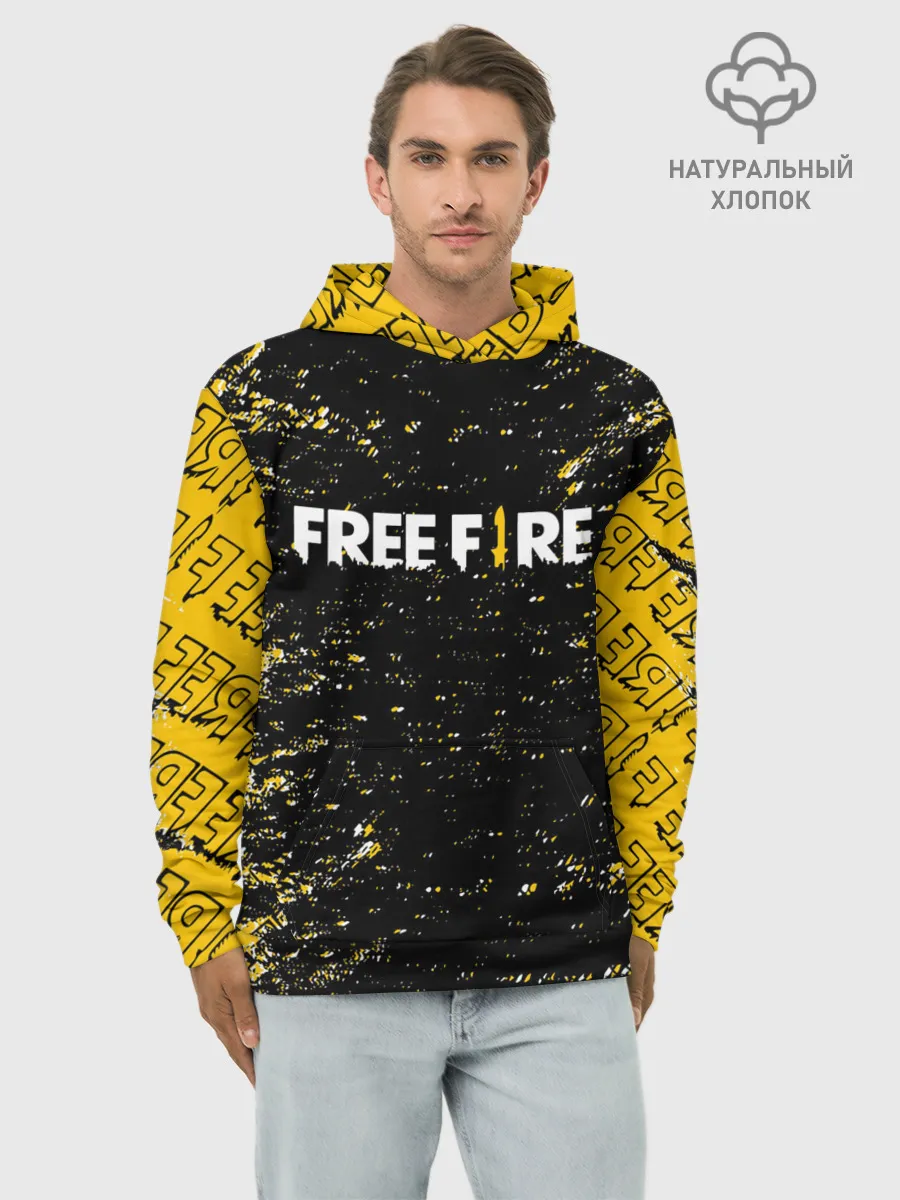 Худи мужской база хлопок / garena | free fire,