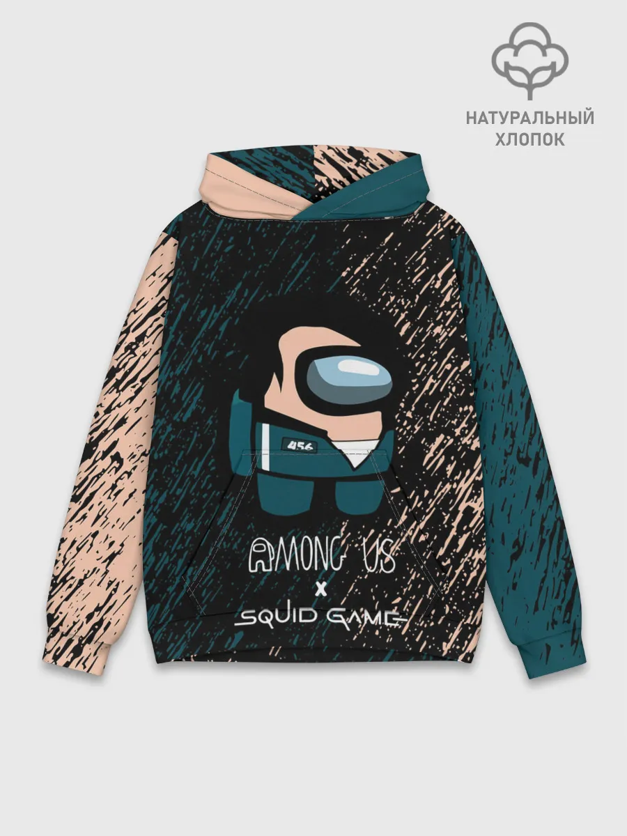 Худи мужской база хлопок / Among us в Игре в кальмара