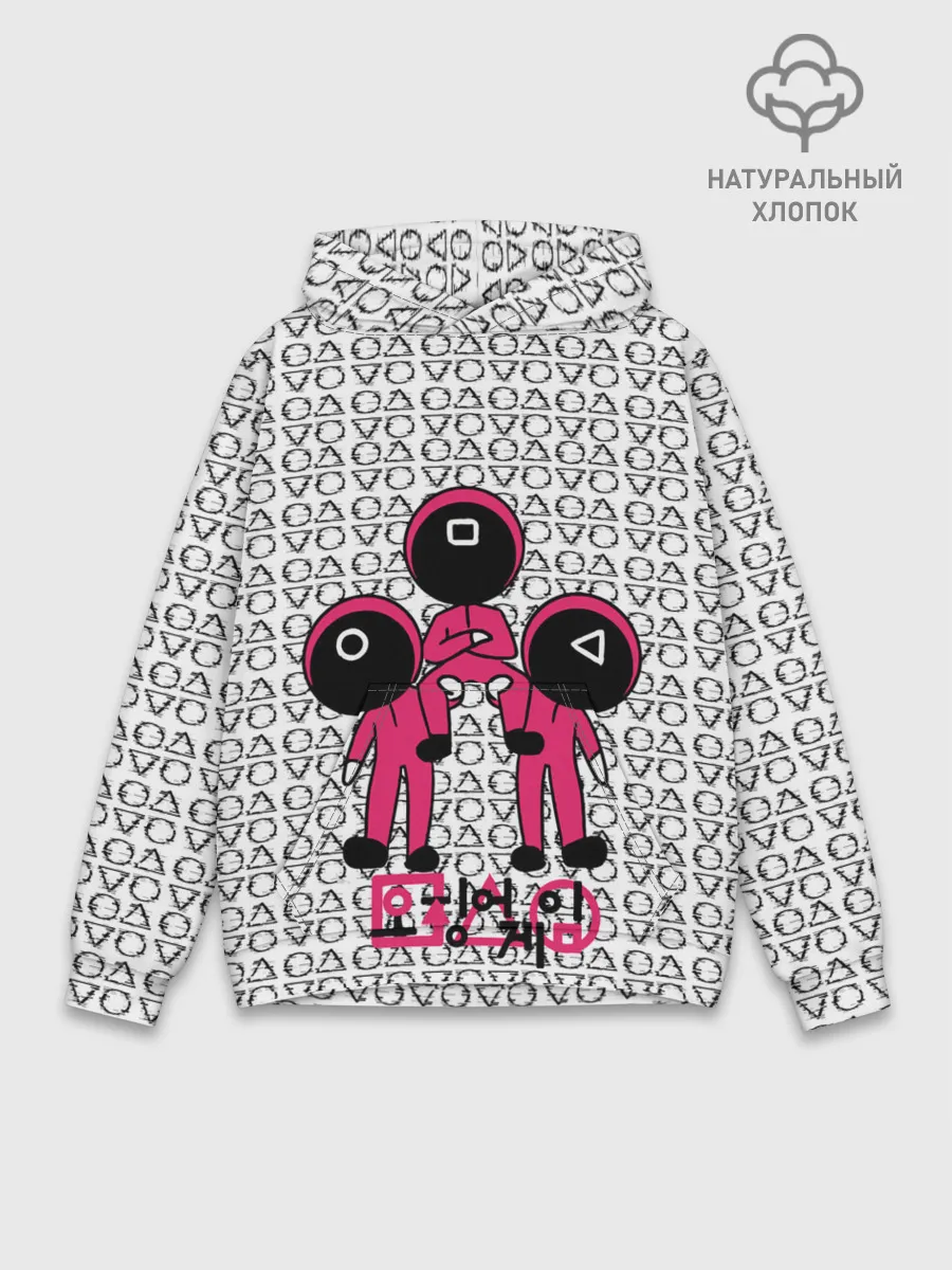 Худи мужской база хлопок / Игра в кальмара / Squid Game/