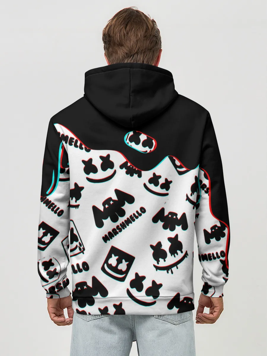 Худи мужской база хлопок / MARSHMELLO GLITCH.