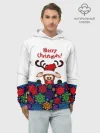 Худи мужской база хлопок / Merry Christmas
