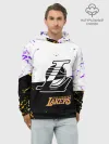 Худи мужской база хлопок / Коби Брайант Los Angeles Lakers,