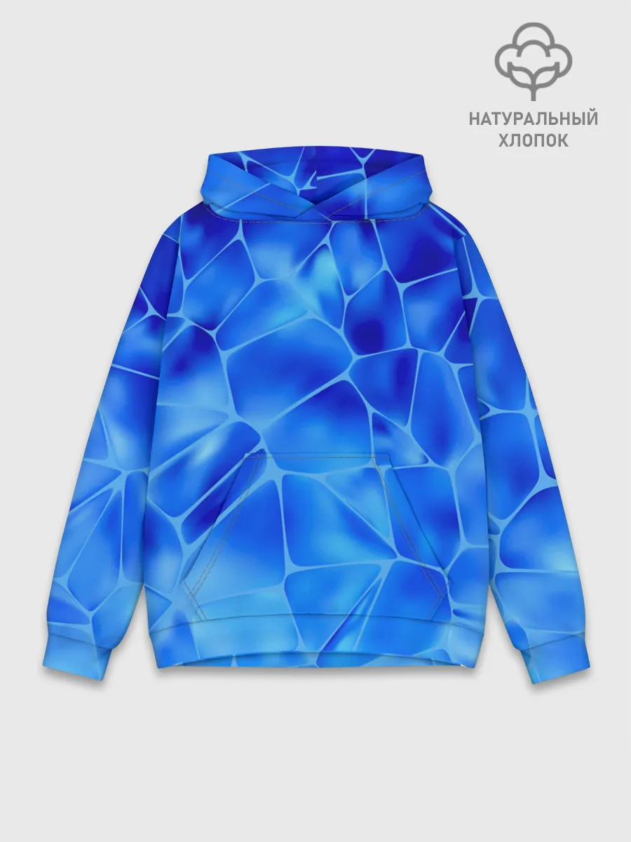 Худи мужской база хлопок / Ice Under Water