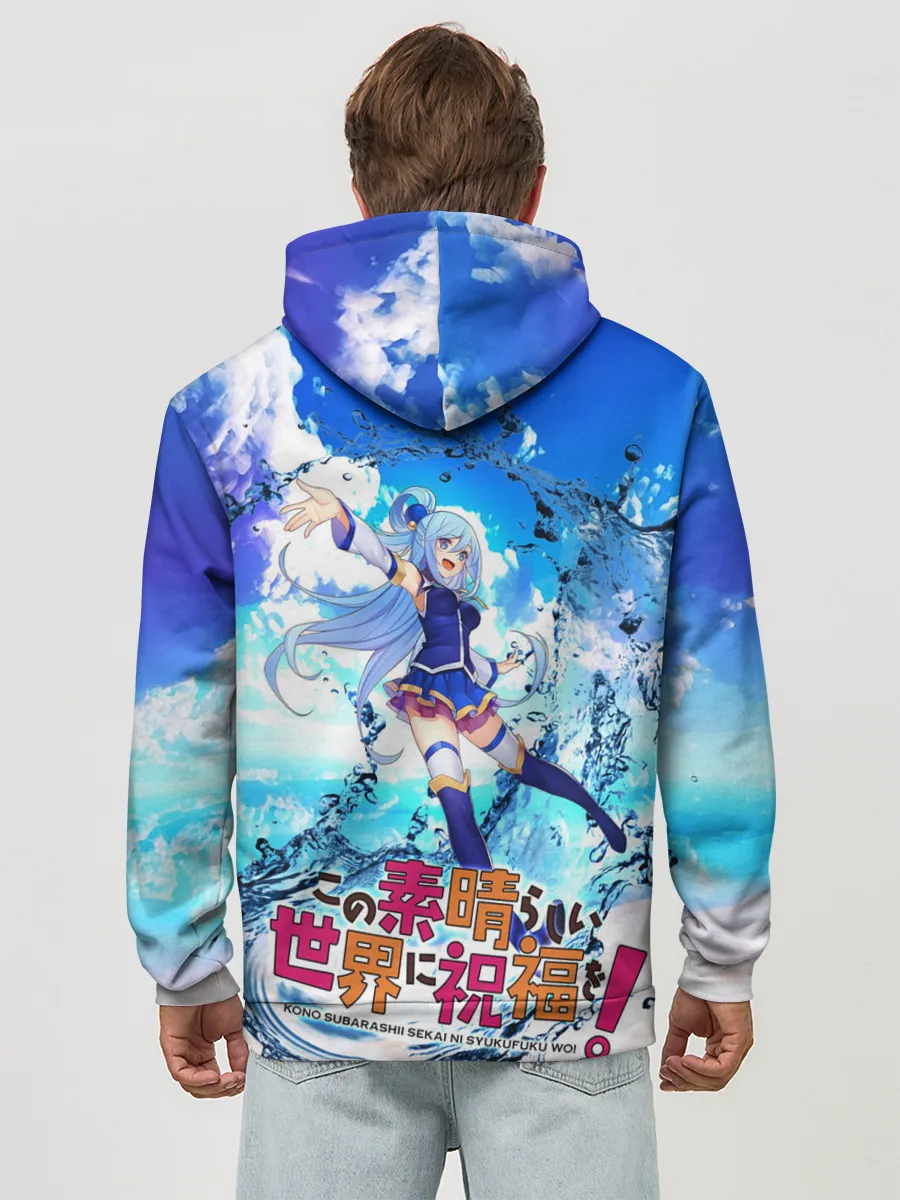 Худи мужской база хлопок / Aqua Beach