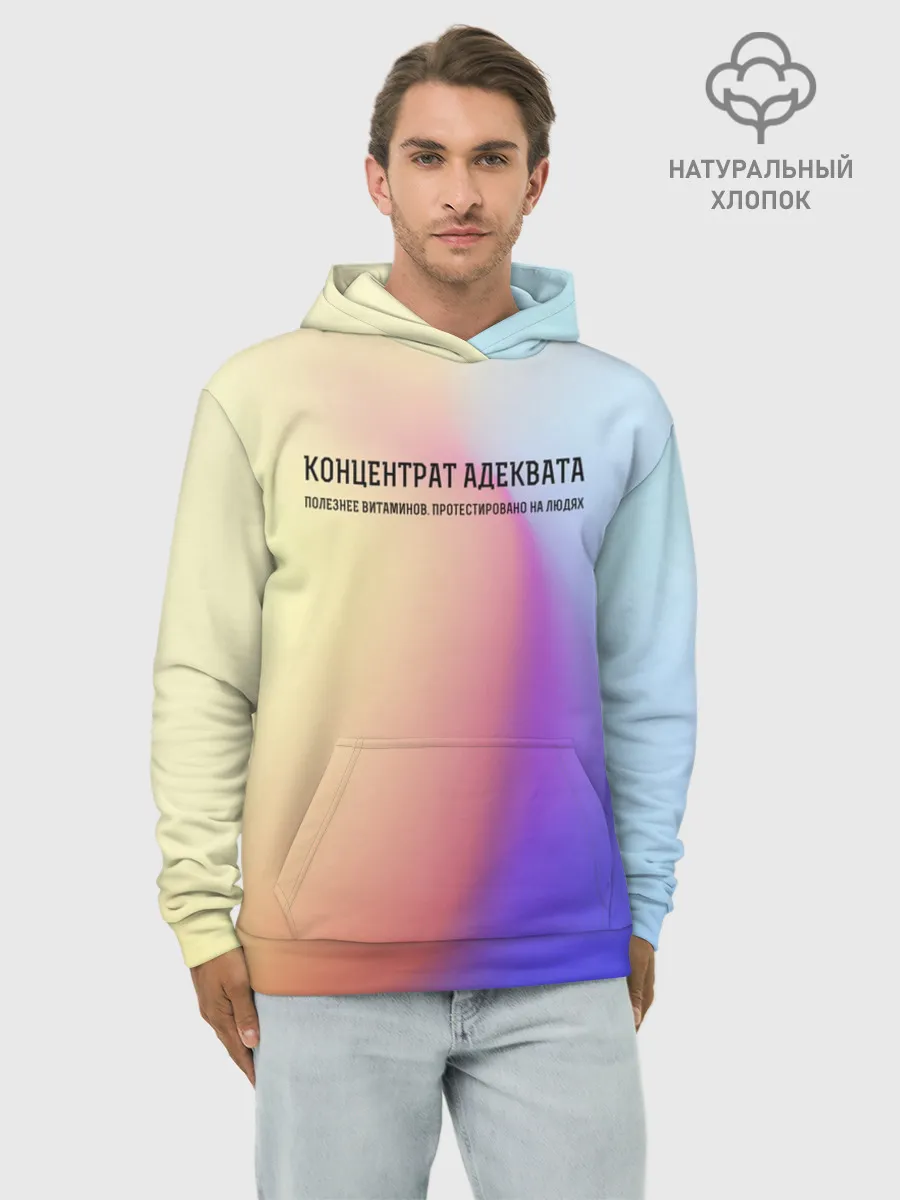 Худи мужской база хлопок / Концентрат адеквата