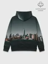 Худи мужской база хлопок / Вид на Нью Йорк