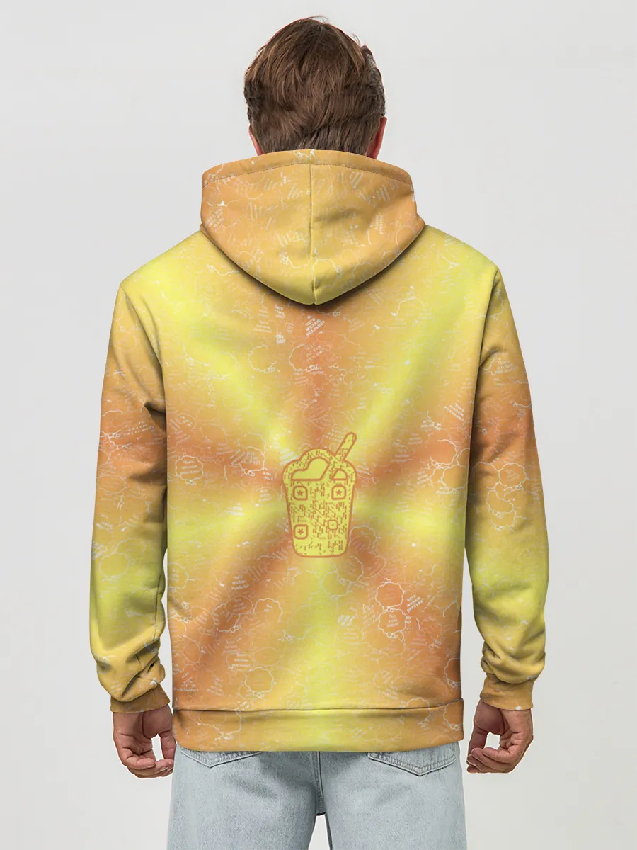 Худи мужской база хлопок / Коктейль на фоне АПВ 10.2.6.14