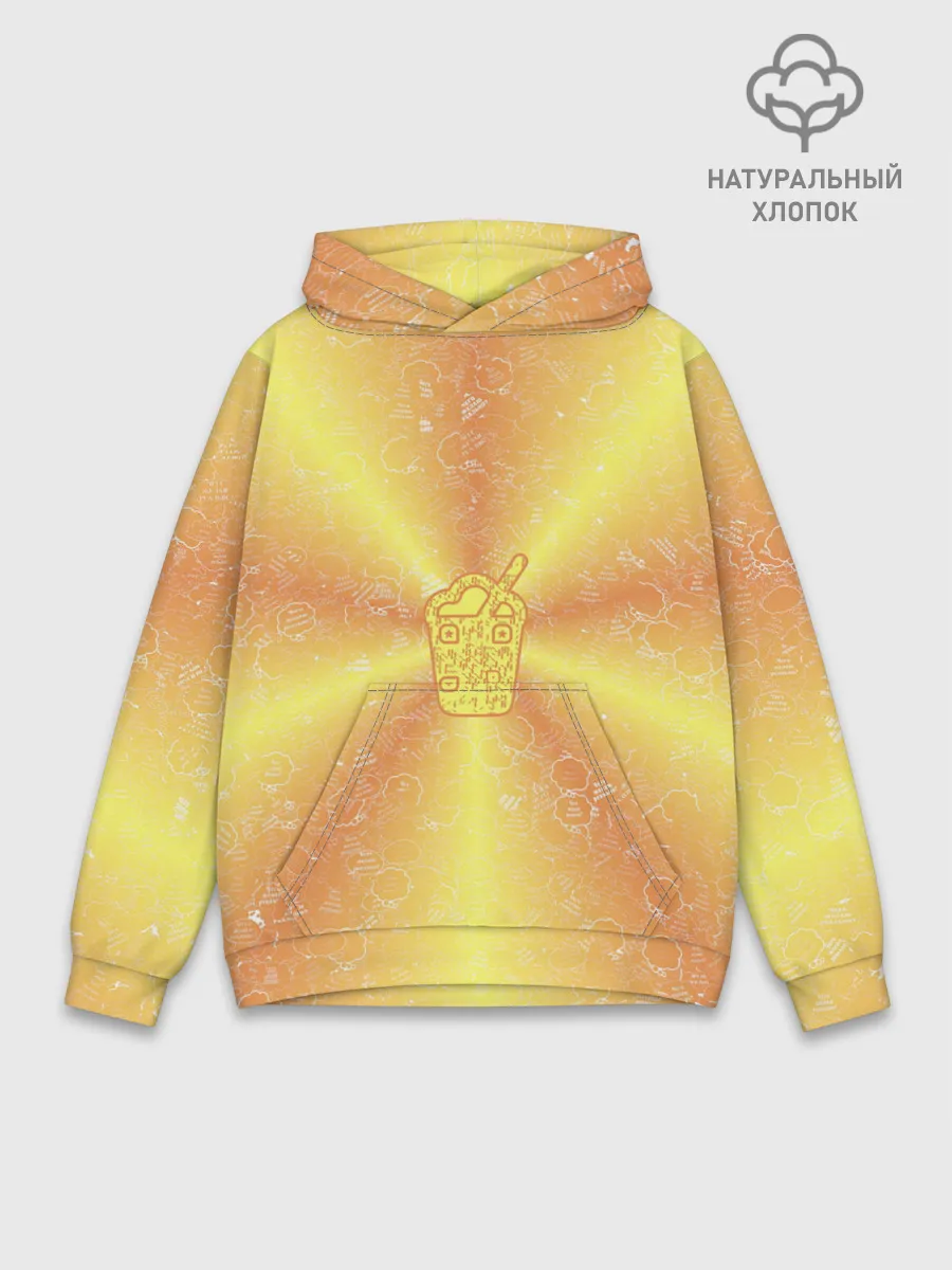 Худи мужской база хлопок / Коктейль на фоне АПВ 10.2.6.14