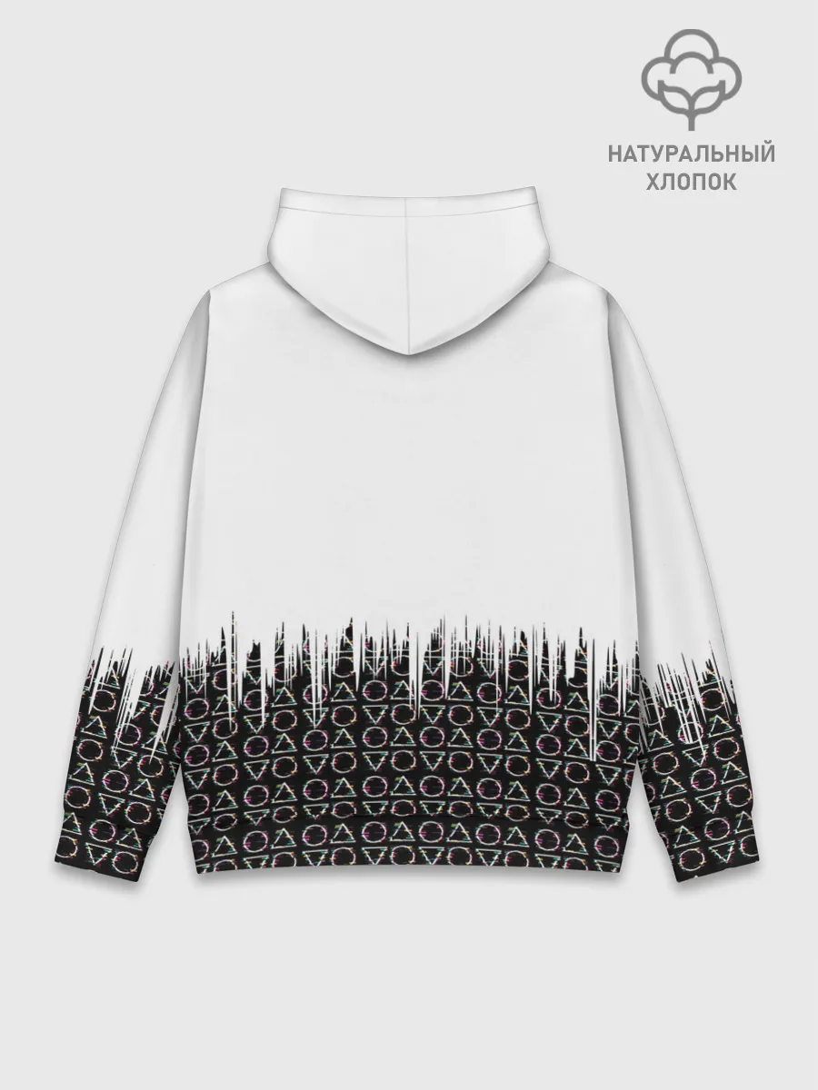 Худи мужской база хлопок / Игра в кальмара фигуры,