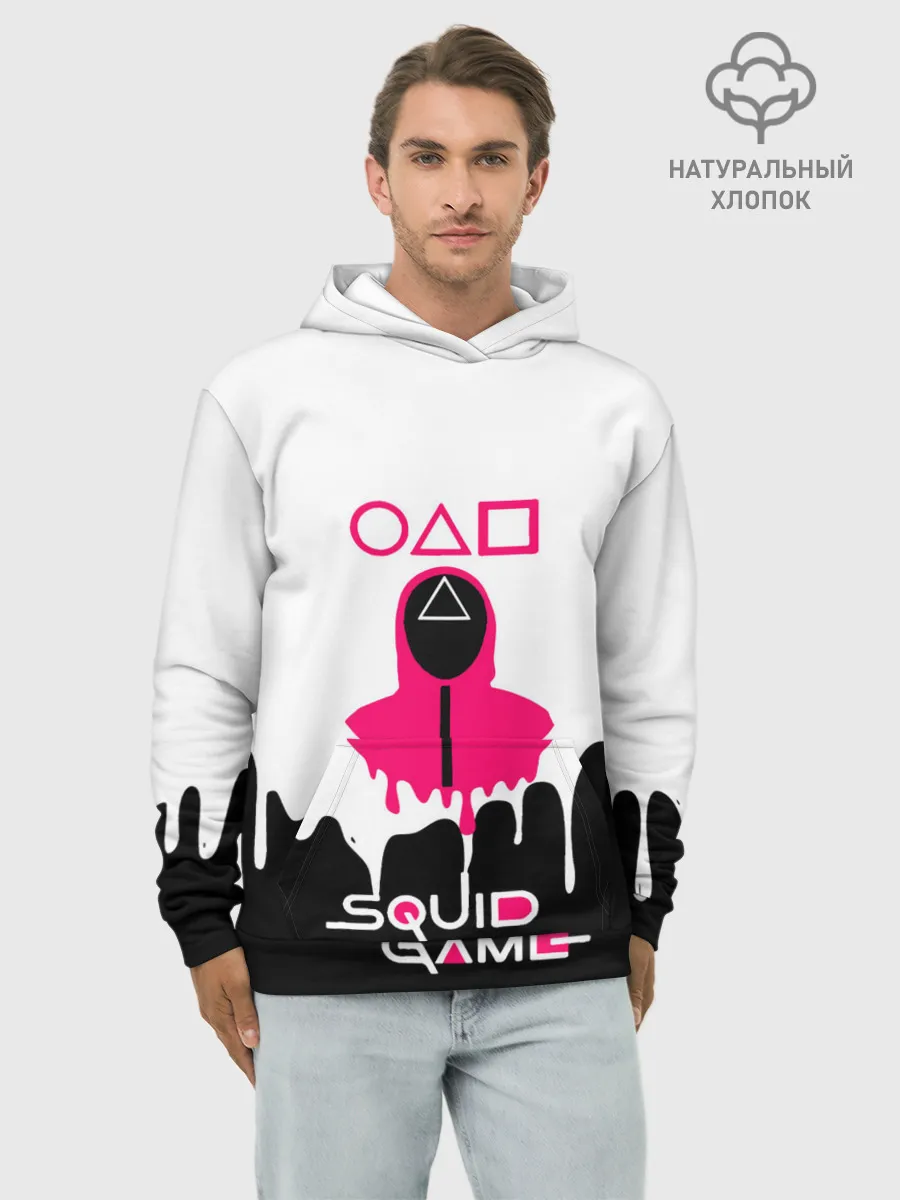 Худи мужской база хлопок / Игра в кальмара