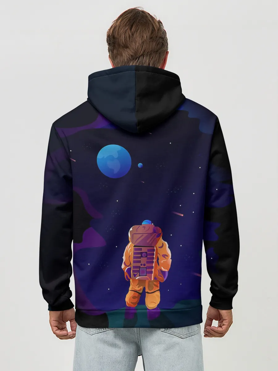 Худи мужской база хлопок / Космонавт на Дистанции