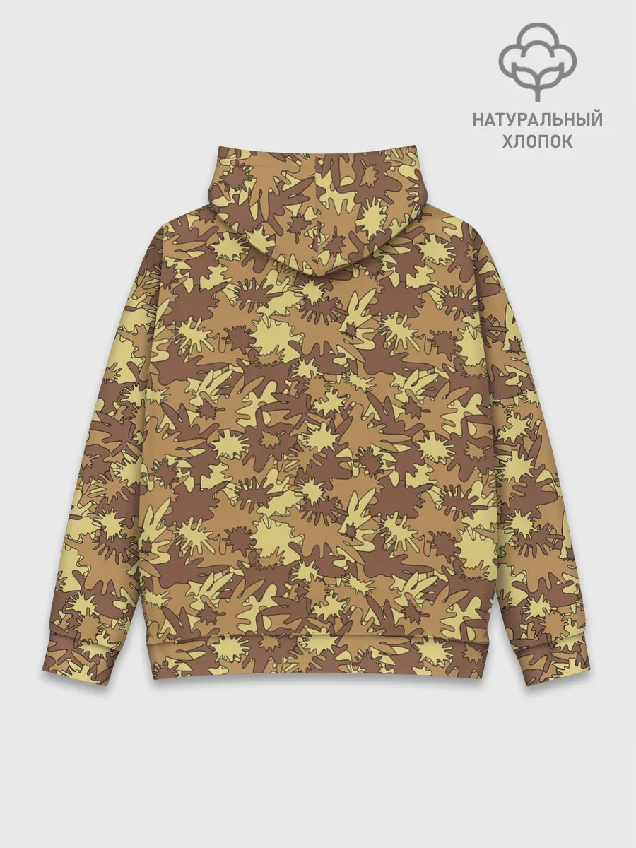 Худи мужской база хлопок / Креативный Камуфляж