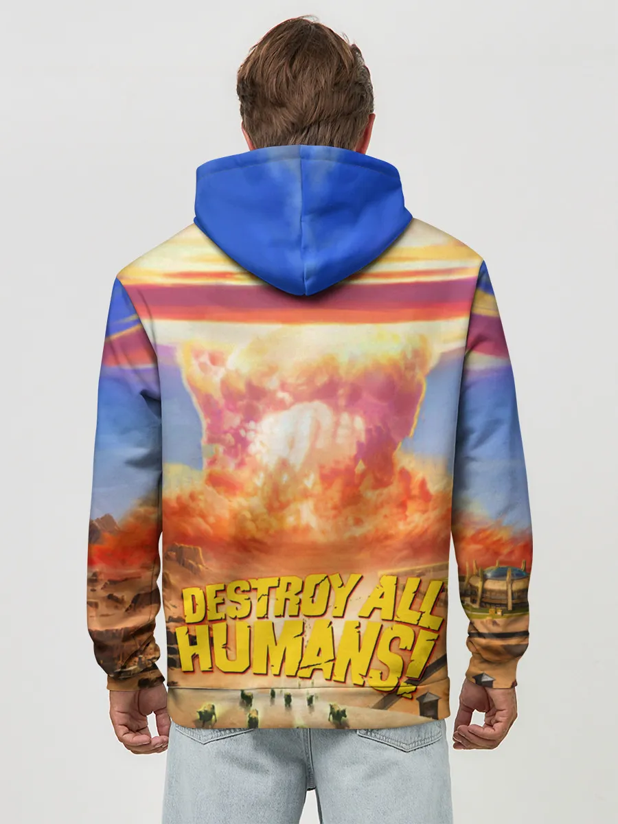 Худи мужской база хлопок / Alien area 52