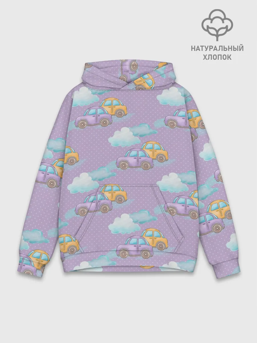 Худи мужской база хлопок / детские машинки