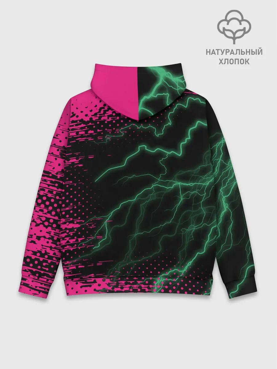 Худи мужской база хлопок / Игра в кальмара разряд молнии.
