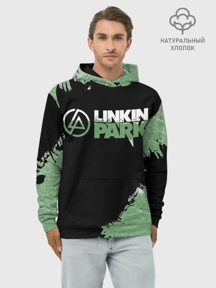 Худи мужской база хлопок / Линкин Парк в стиле Гранж | Linkin Park