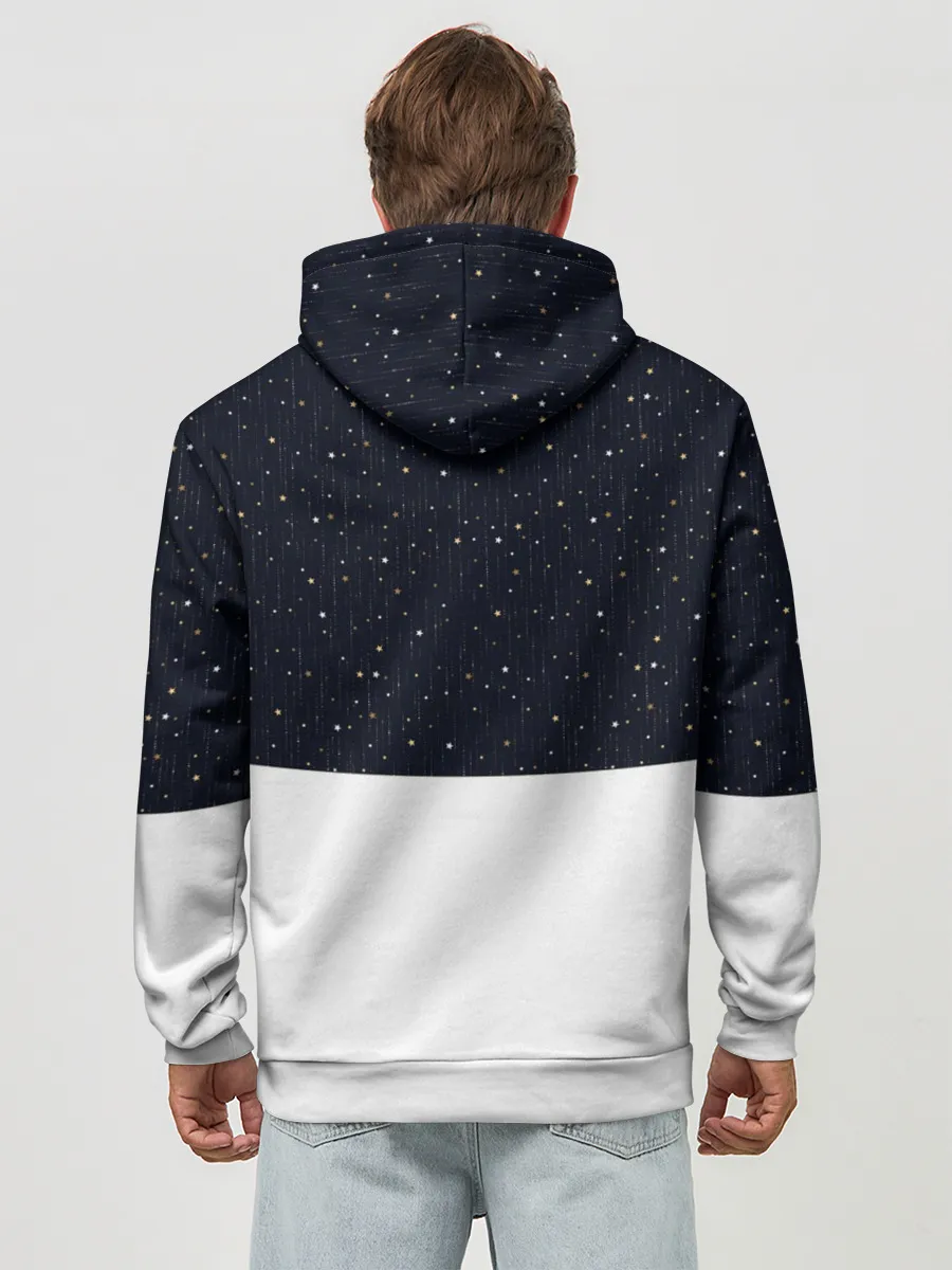 Худи мужской база хлопок / Новогодний Оленёнок Рудольф