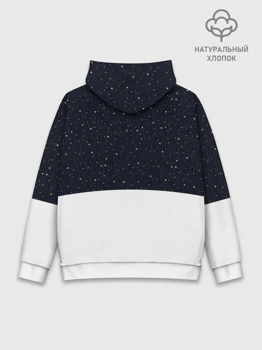 Худи мужской база хлопок / Новогодний Оленёнок Рудольф