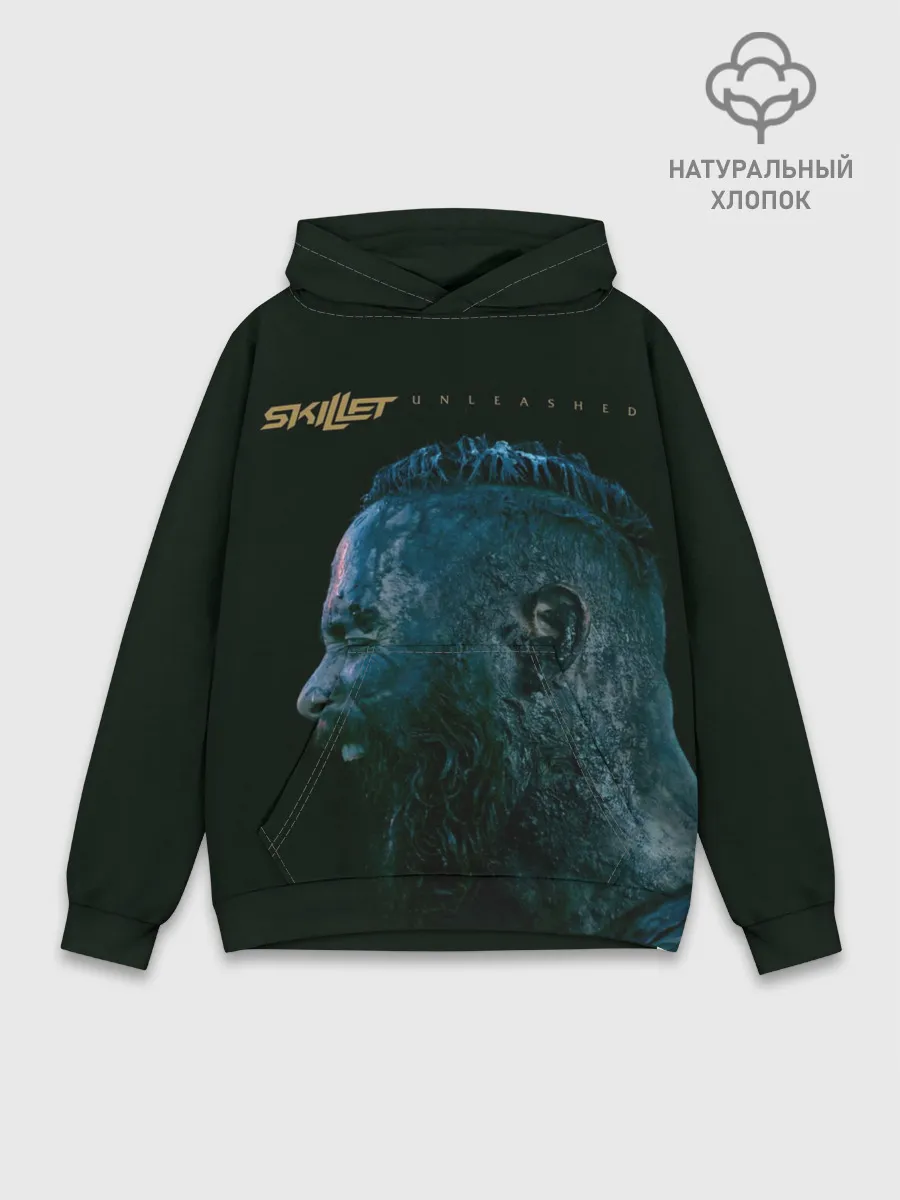 Худи мужской база хлопок / Skillet Unleashed