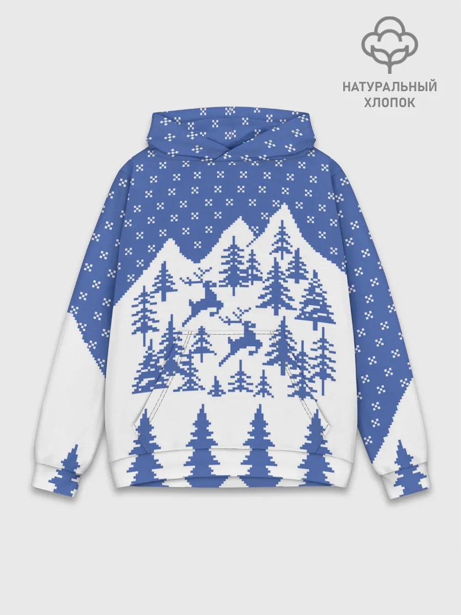 Худи мужской база хлопок / Горные Олени