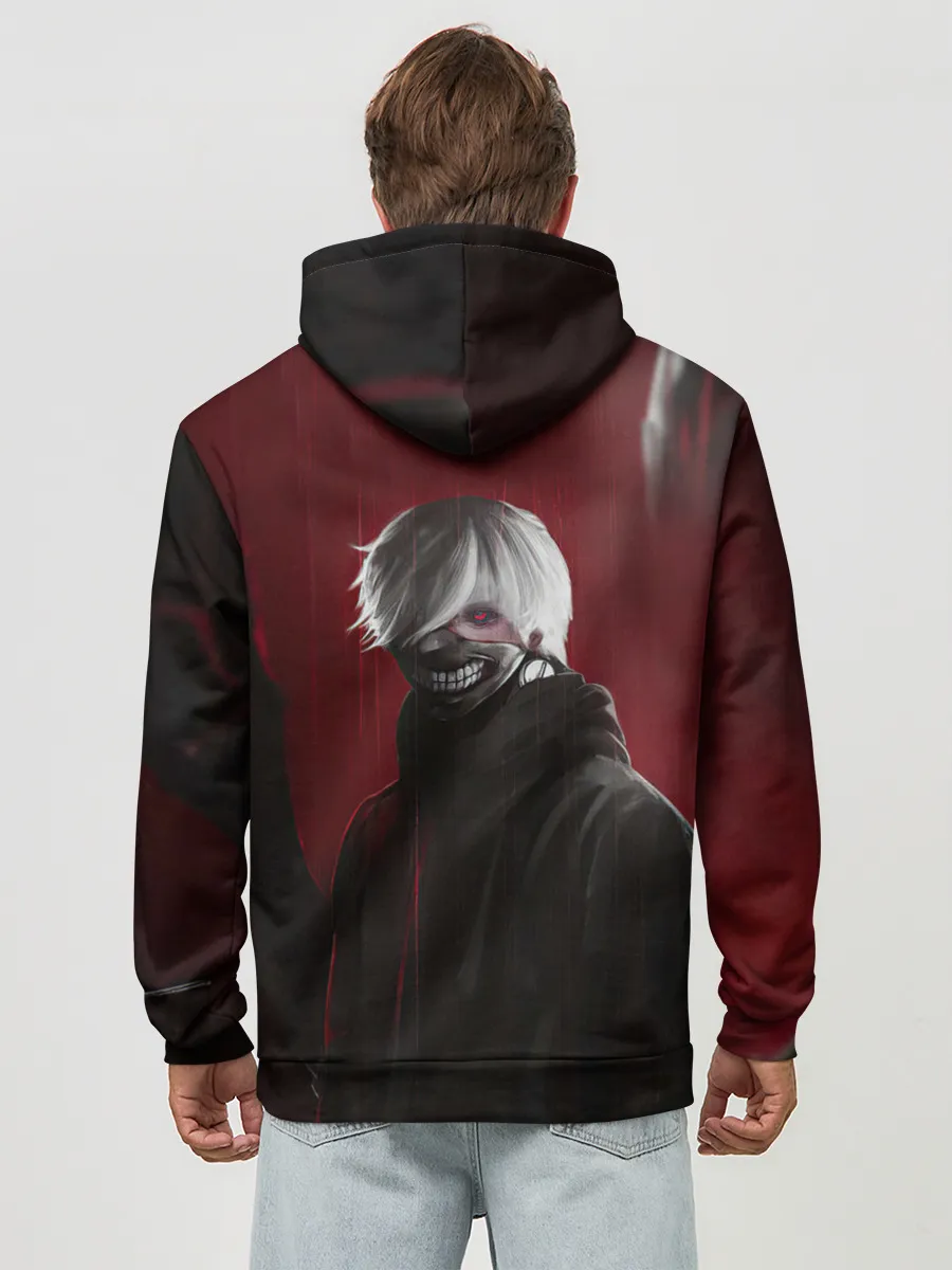 Худи мужской база хлопок / TOKYO GHOUL | ТОКИЙСКИЙ ГУЛЬ ЩЮПАЛЬЦА