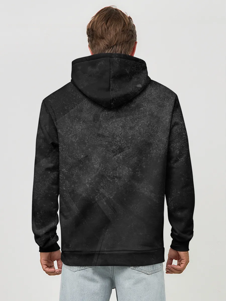 Худи мужской база хлопок / BERSERK LOGO GRUNGE