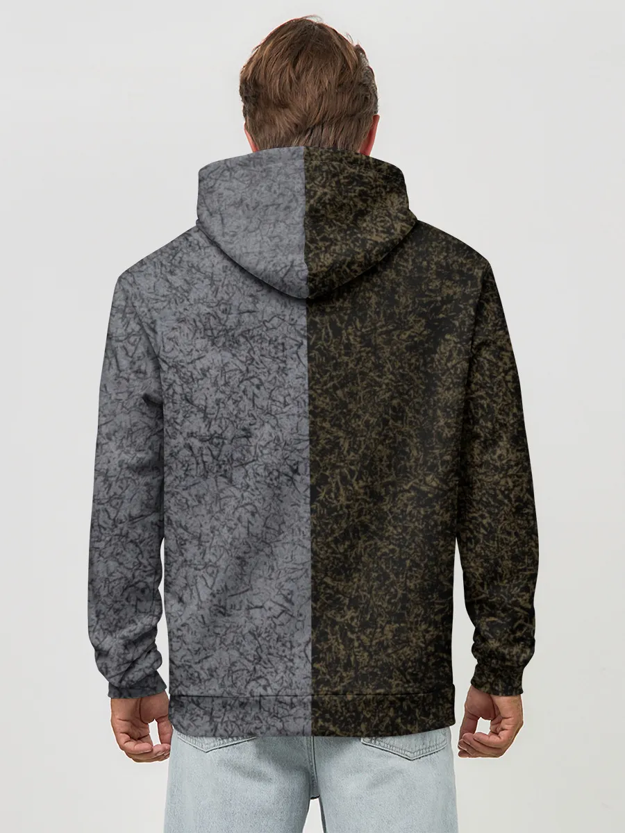 Худи мужской база хлопок / Полярность металлических цветов