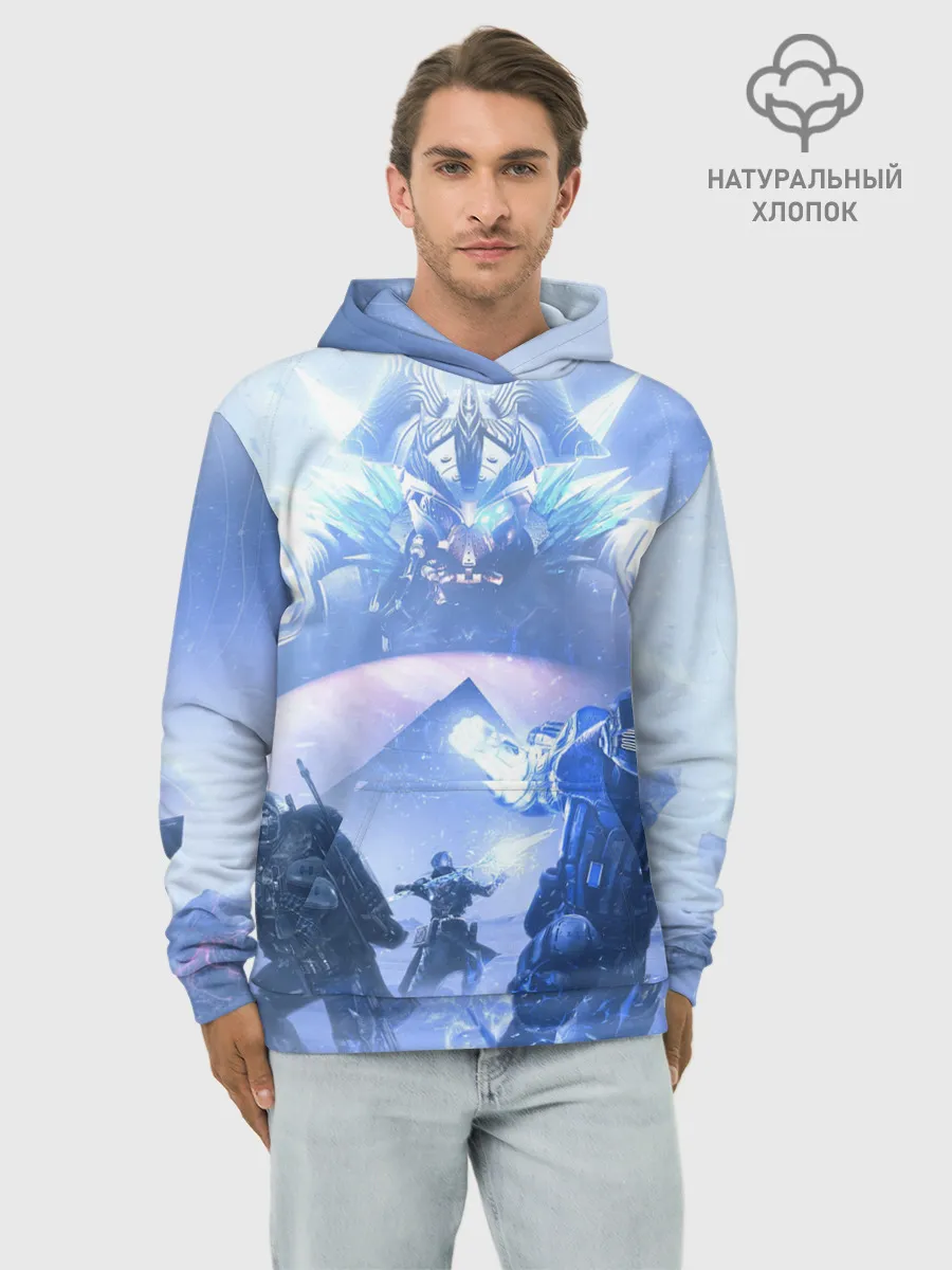 Худи мужской база хлопок / DESTINY 2 ЛЕДЯНОЙ МАРС / СТРАЖИ