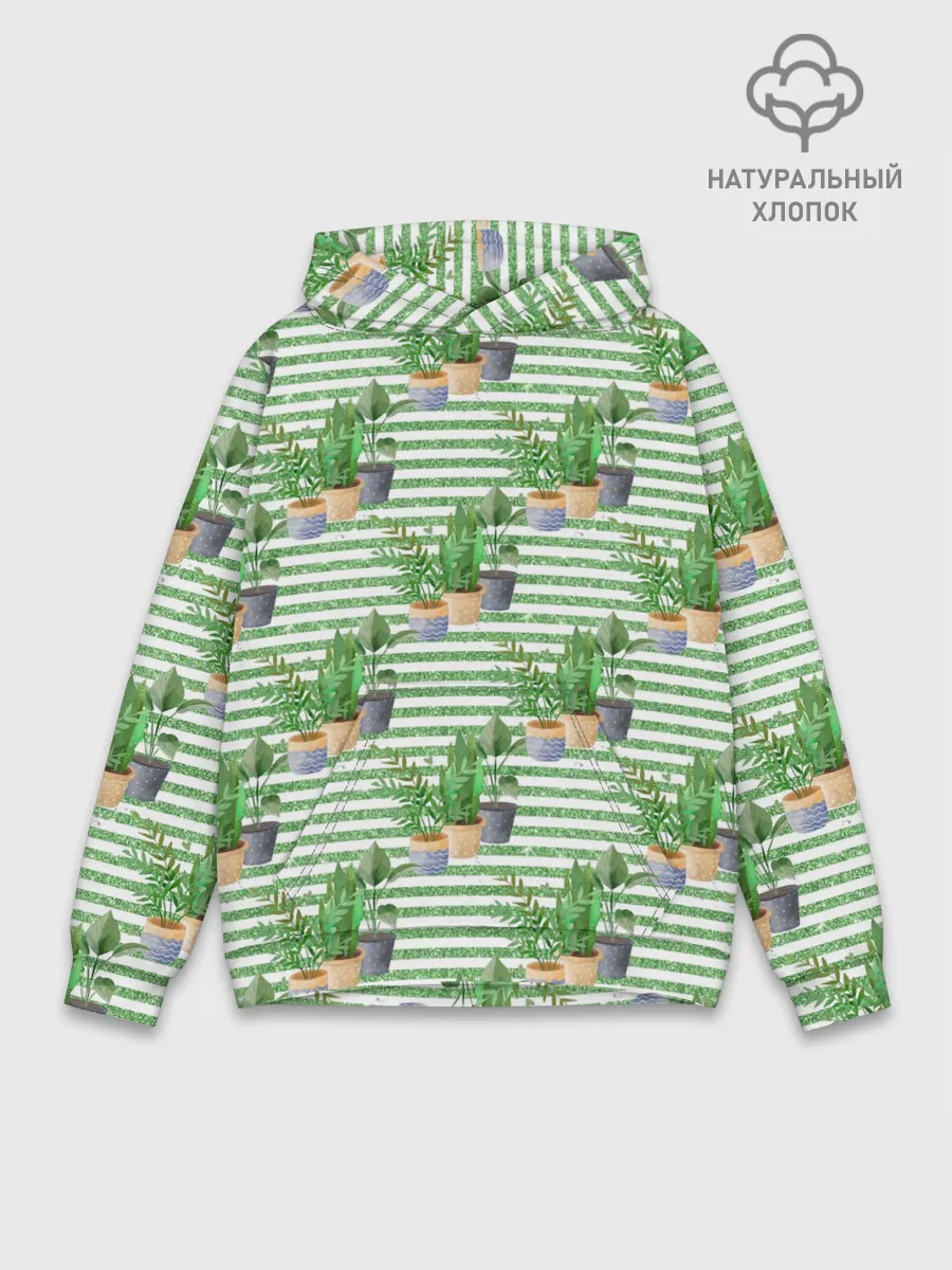 Худи мужской база хлопок / Комнатные цветы