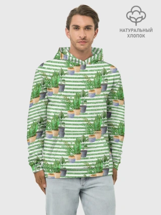 Худи мужской база хлопок / Комнатные цветы