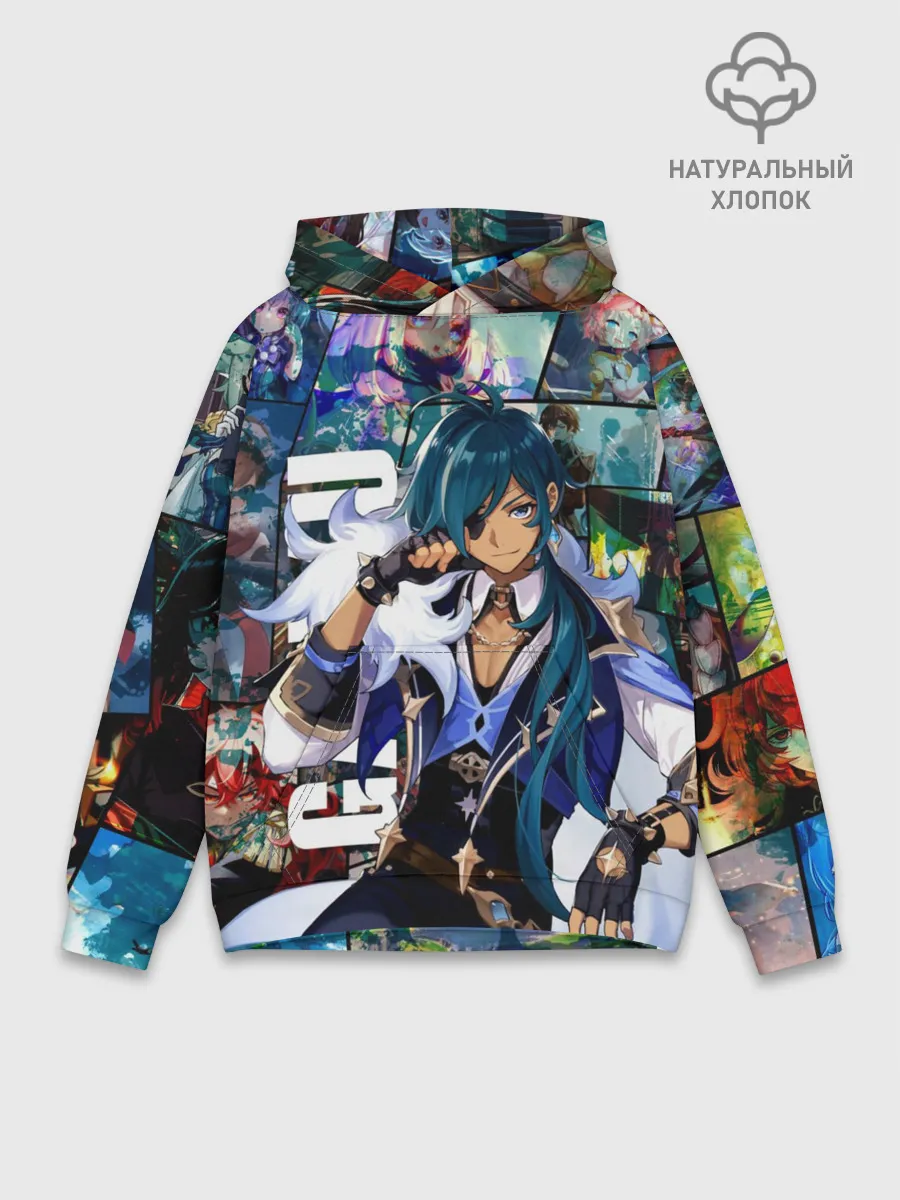 Худи мужской база хлопок / Kaeya | Genshin Impact