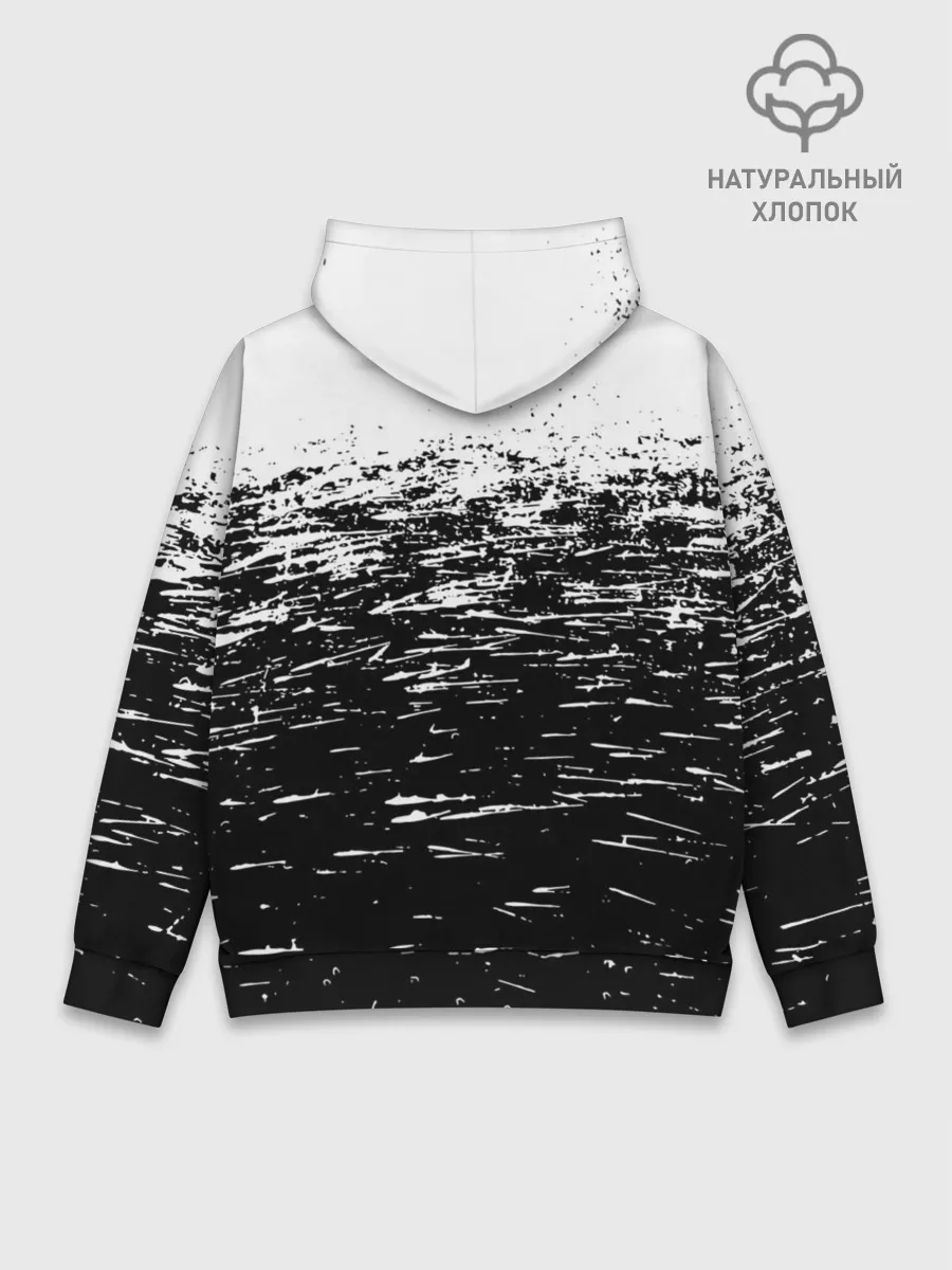 Худи мужской база хлопок / Чёрный клевер: Бык.