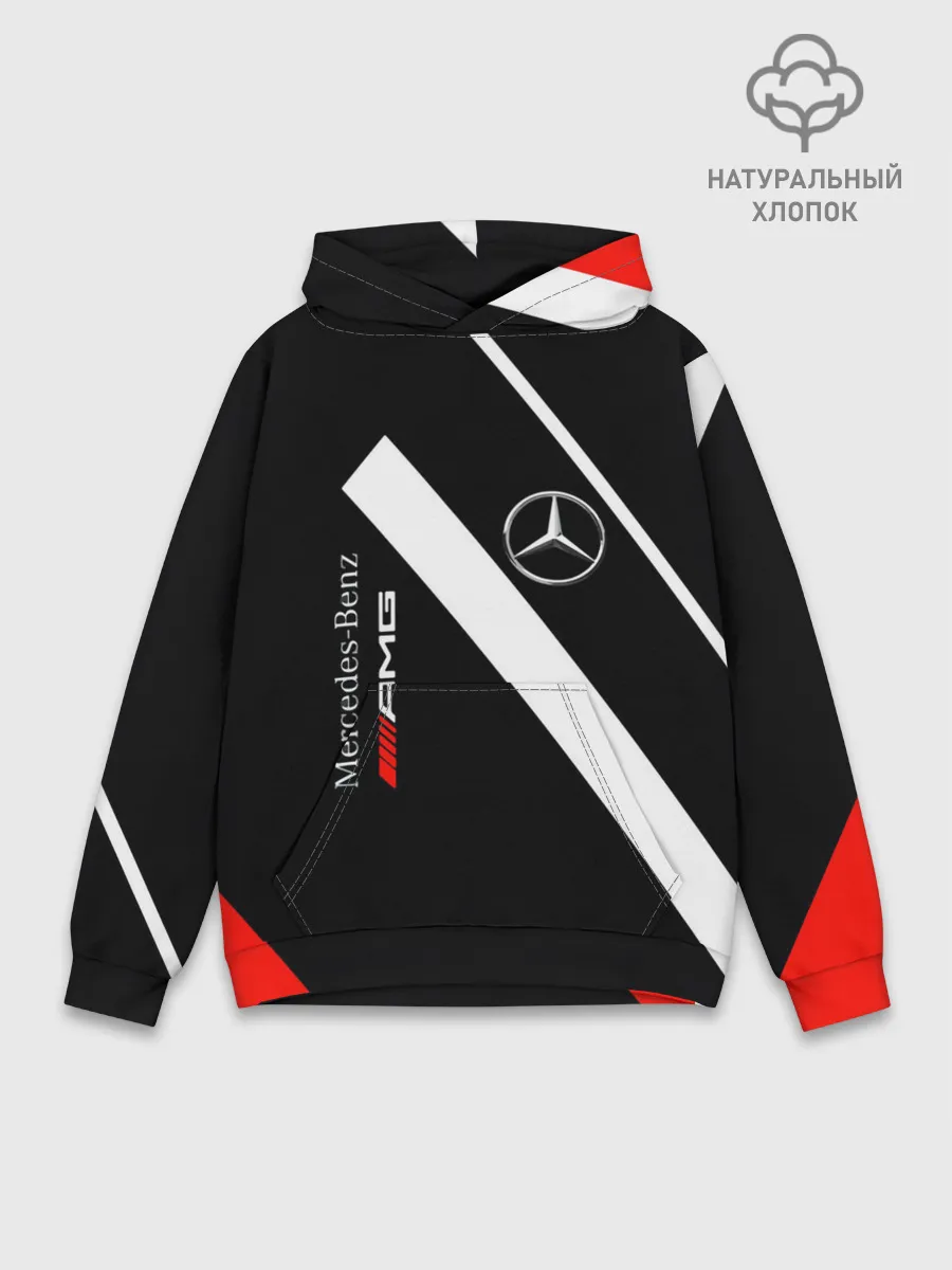 Худи мужской база хлопок / Mercedes-AMG | Мерседес-АМГ