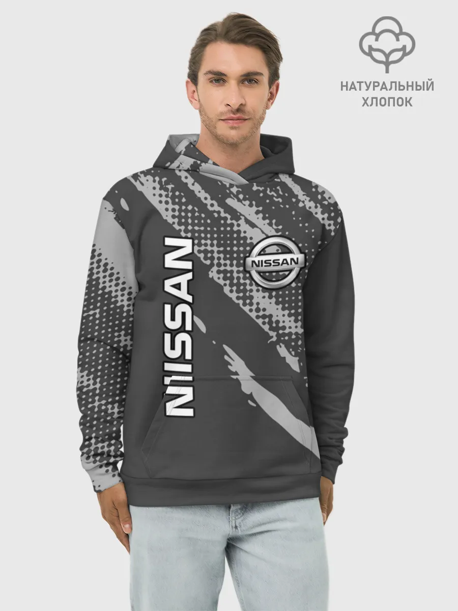 Худи мужской база хлопок / Nissan Car / Ниссан