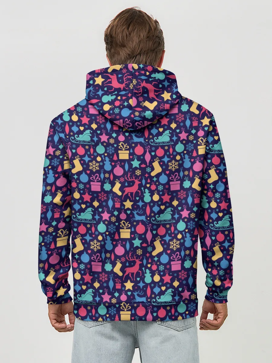 Худи мужской база хлопок / Новогодние Игрушки и Украшения