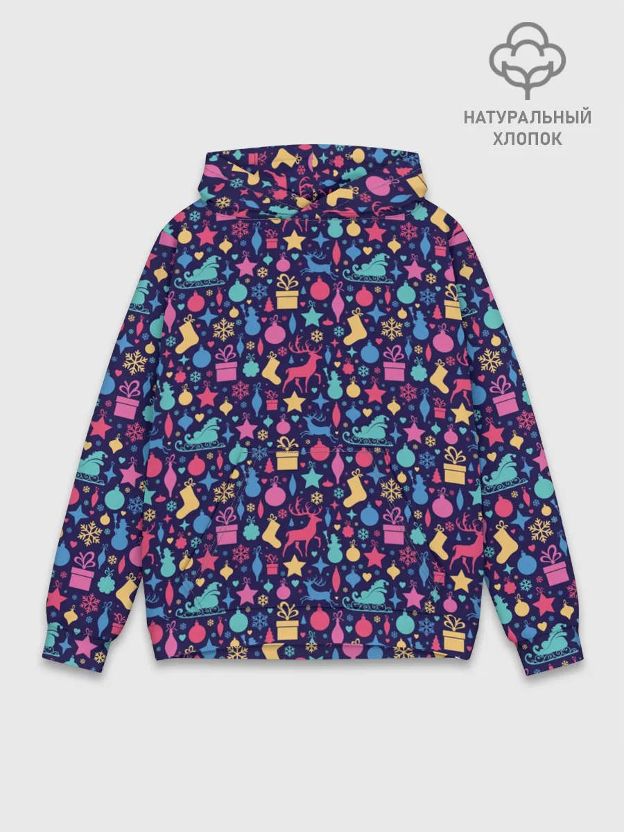 Худи мужской база хлопок / Новогодние Игрушки и Украшения
